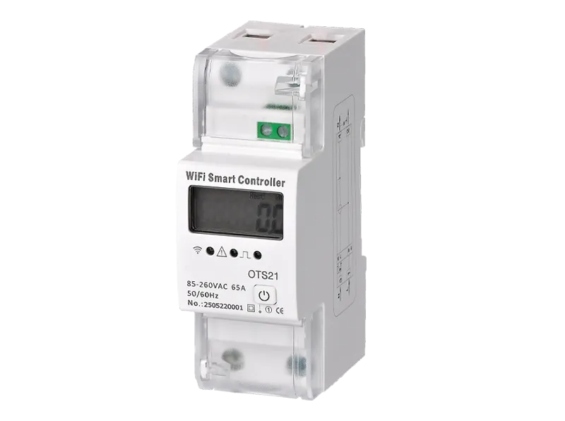 DIN Rail Single Phase 2P Tuya WIFI Energy meter  prepaid 80A