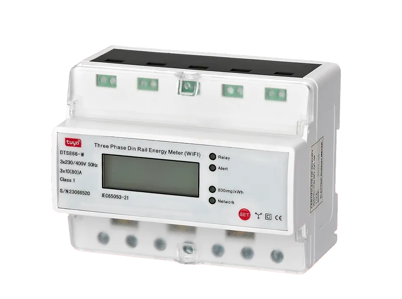 DIN Rail three Phase 7P Tuya smart WIFI Energy meter 100A
