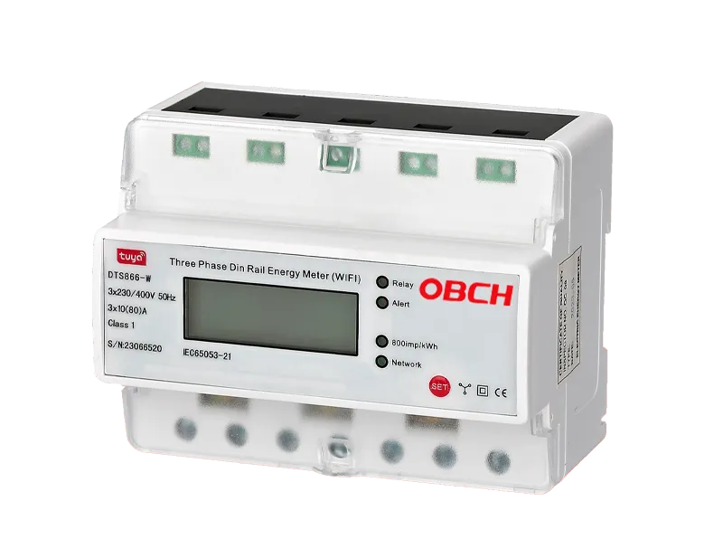 /DIN Rail three Phase 7P Tuya smart WIFI Energy meter 100A
