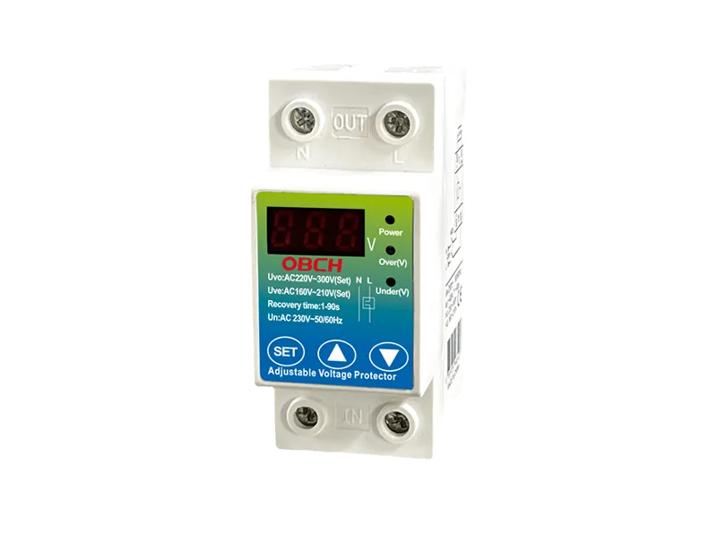 OBS5-V/1P+N Adjustable Digital voltage protector