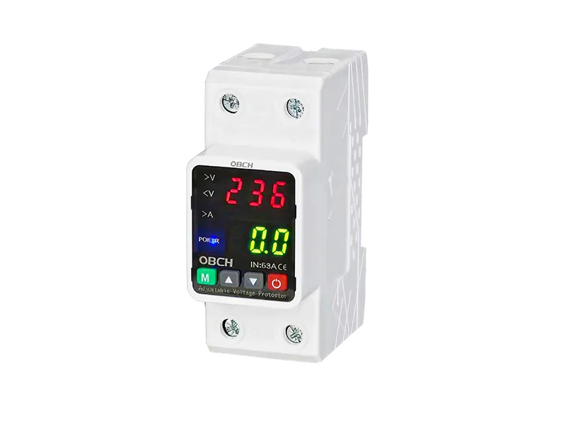 OBS8 63A OBCH Digital voltage/current protectorAs a cutting-edge electrical safety tool, the Household Over-Voltage and Under-Voltage Protector is engineered to cut off power automatically when it identifies voltage that is outside the normal range.
