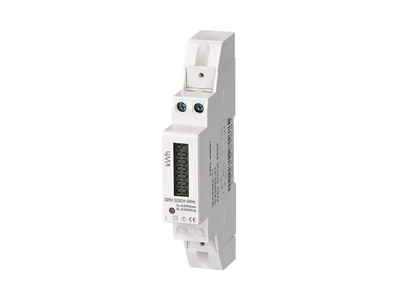 DIN Rail Single Phase 1P LCD display Energy meter 32A