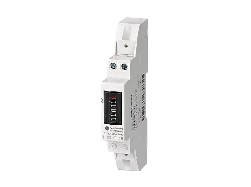 DIN Rail Single Phase 1P LCD display Energy meter 32A