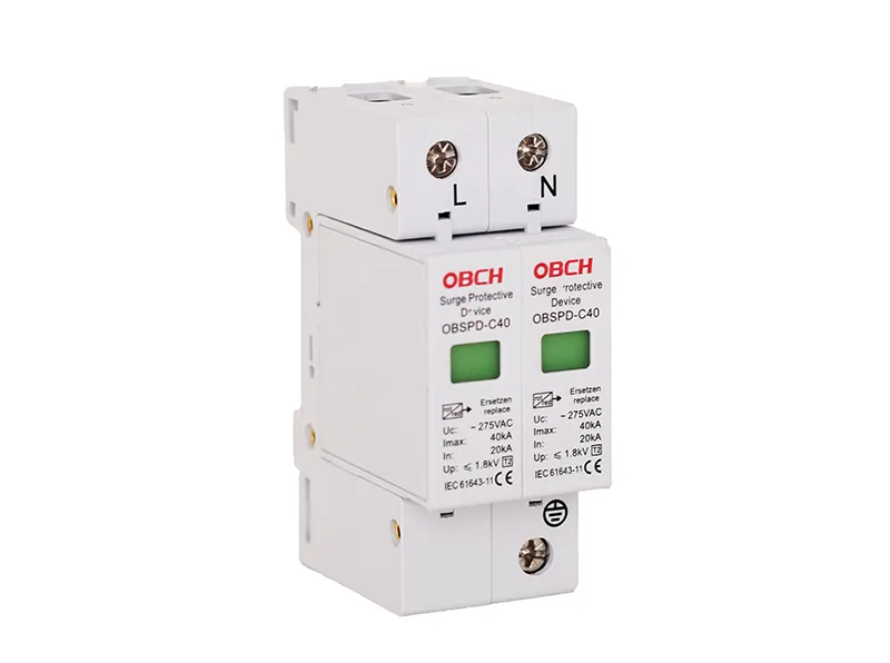 /T2 class 8/20μs AC 2P surge protector 275/385/420/ V AC