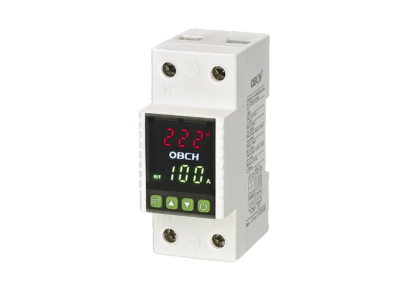 Digital voltage/current protector with lighting logo