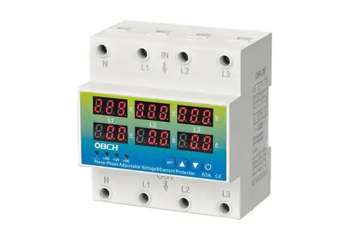 Three phase voltage protector 3P+N